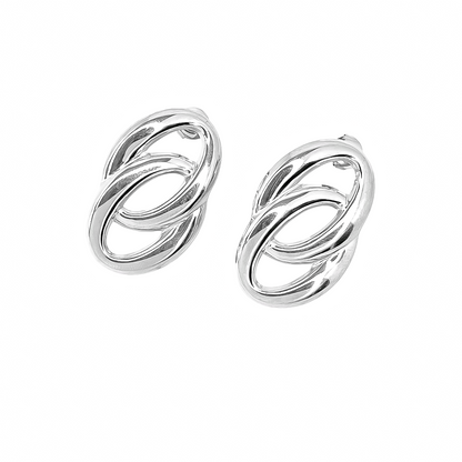 Masyvūs auskarai „Dvigubas Ovalas“