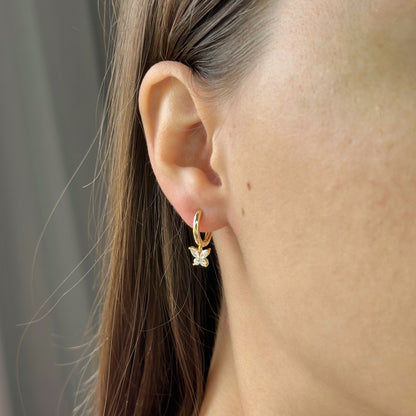 Sidabrinės rinkutės su drugeliu