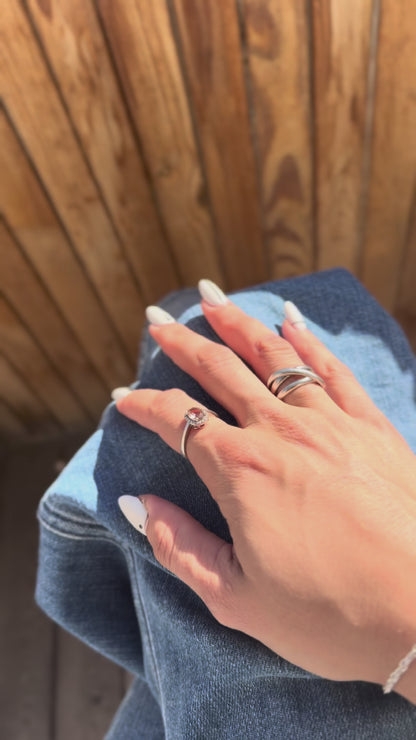 Sidabrinė rodžiuota 4mm pločio apyrankė