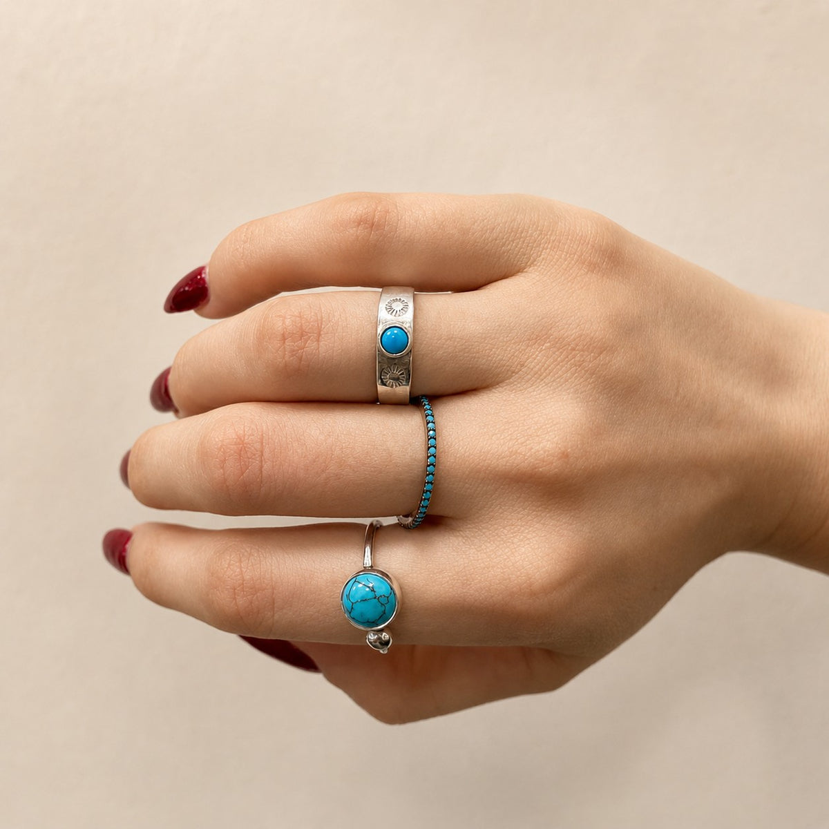 Sterling Silver Turquoise Stone Ring